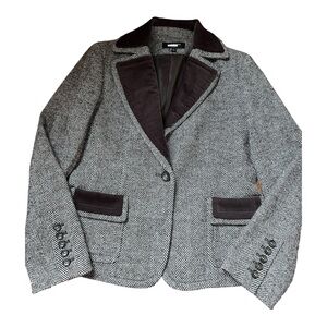 Talbots Brown Herringbone Blazer